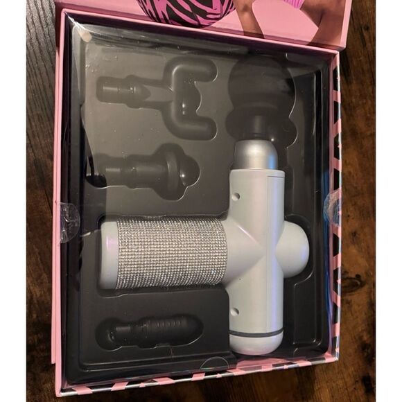 Mahli Elite Pro Series Cordless Percussion Massager Pink Rhinestone Bling NIB - Picture 4 of 4